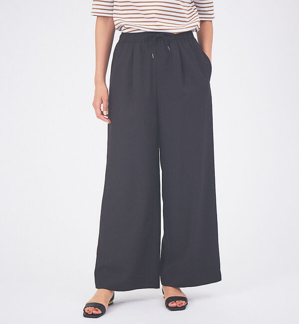 qualite「【WEB限定】ナチュラルツイルイージーパンツ」|その他|