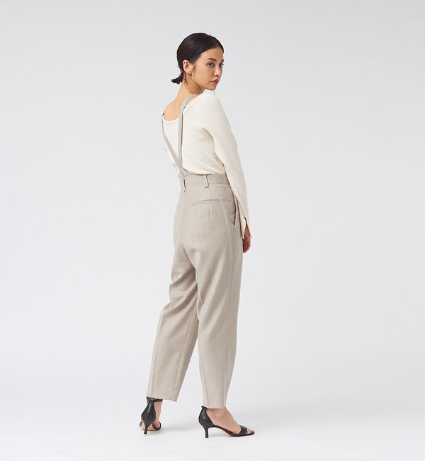 qualite「《セットアップ対応》サスペンダーダブルタックテーパードパンツ」|その他|