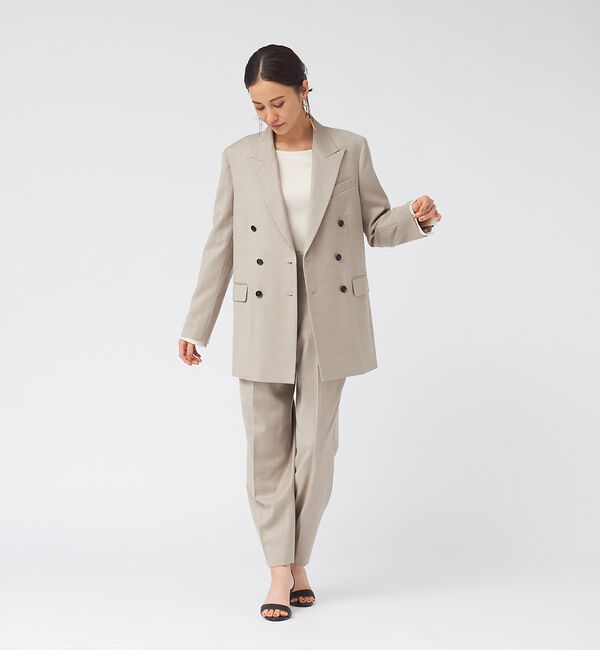 qualite「《セットアップ対応》サスペンダーダブルタックテーパードパンツ」|その他|