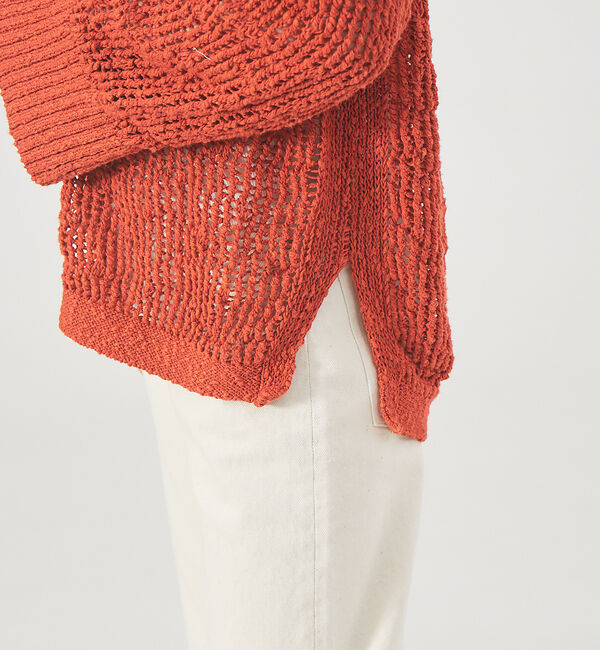 qualite「スラブメッシュニット」|ニット・セーター|