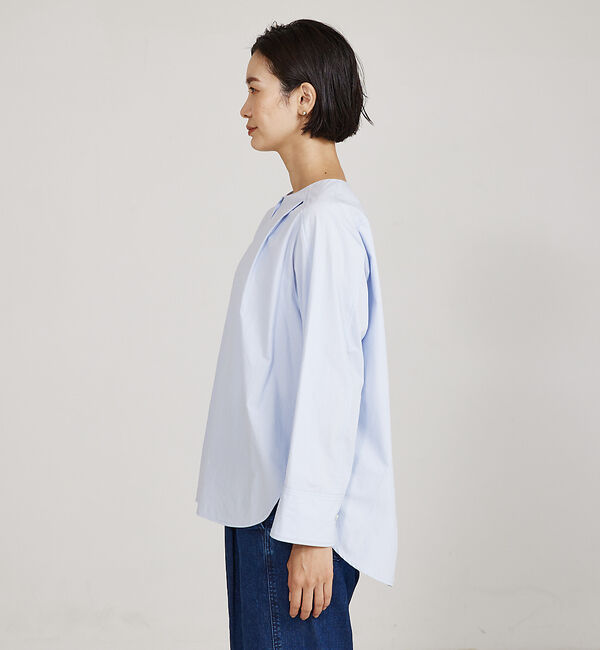 qualite「オーガニックコットンタイプライターシャツ」|シャツ・ブラウス|