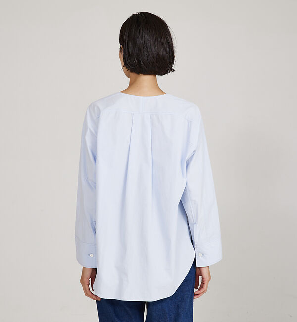 qualite「オーガニックコットンタイプライターシャツ」|シャツ・ブラウス|