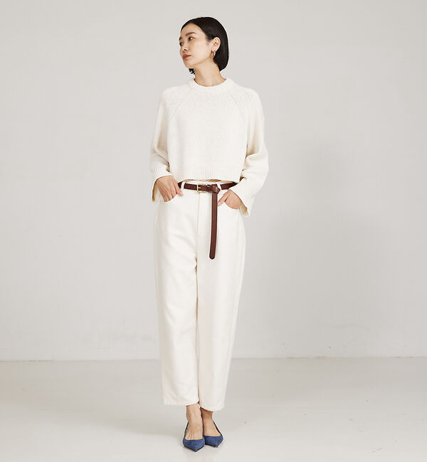 qualite「＜ITALY＞コンパクトローゲージニット」|ニット・セーター|