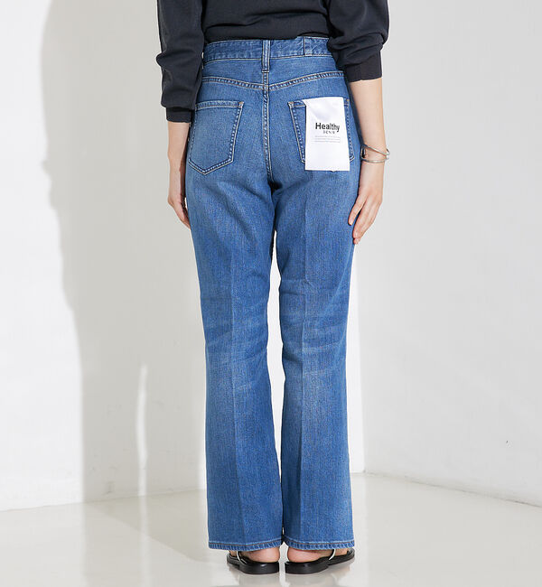 qualite「【Healthy DENIM】Lotusフレアデニムパンツ」|デニム|