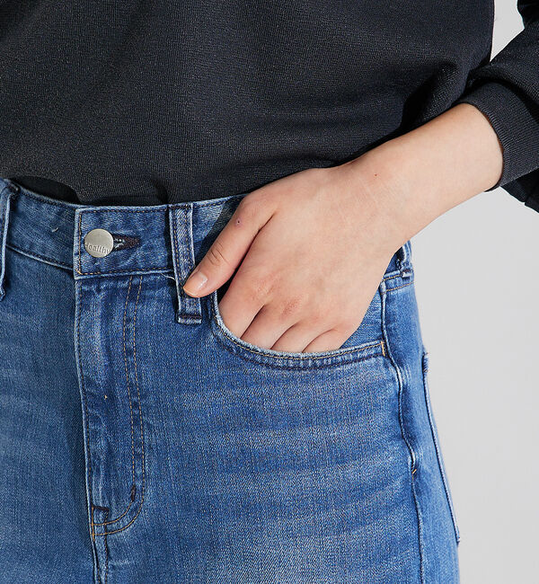 qualite「【Healthy DENIM】Lotusフレアデニムパンツ」|デニム|