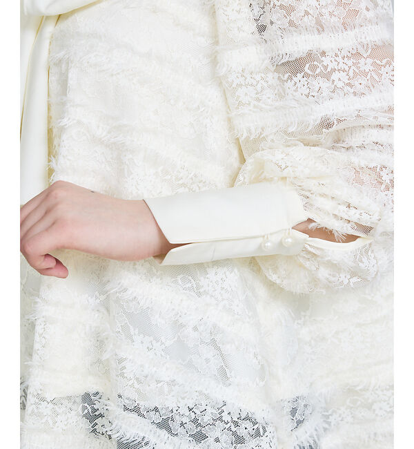 SELFIST「マルチWAYリボン付き フリンジレースブラウス」|シャツ・ブラウス|