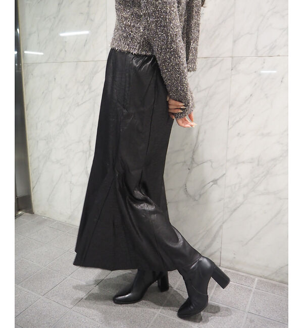 SELFIST「レザーライクサテンマーメイドスカート」|スカート|