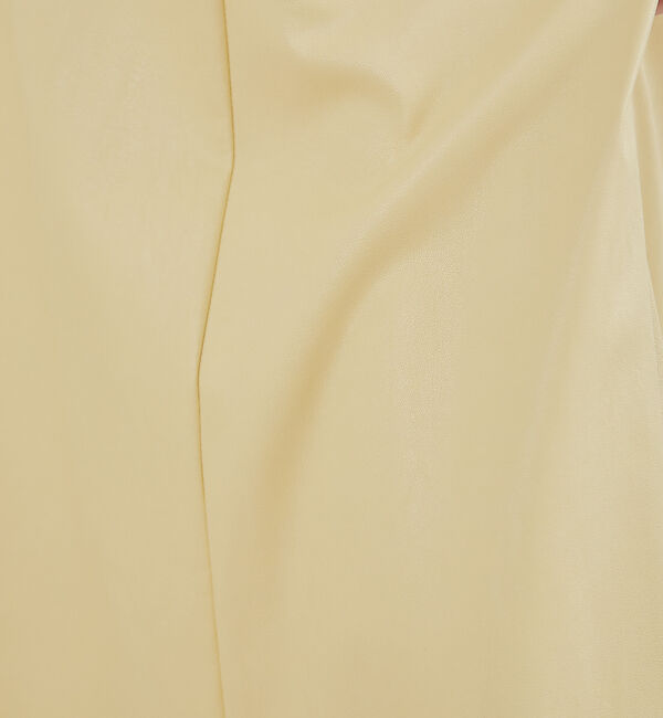 abahouse mavie「フェイクレザーフレアスカート」|スカート|