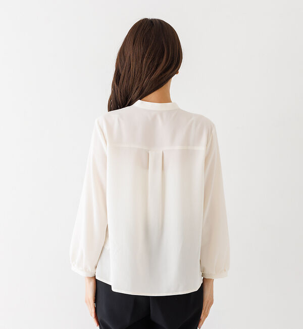 abahouse mavie「ジョーゼットフリルブラウス」|シャツ・ブラウス|