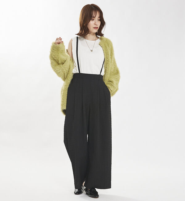 abahouse mavie「【セットアップ対応】サッカーボーダーサスペンダーパンツ」|その他|