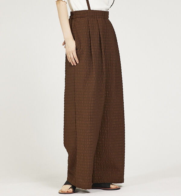 abahouse mavie「【セットアップ対応】サッカーボーダーサスペンダーパンツ」|その他|ブラウン