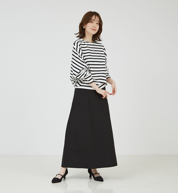abahouse mavie「ニットフレアースカート」|スカート|