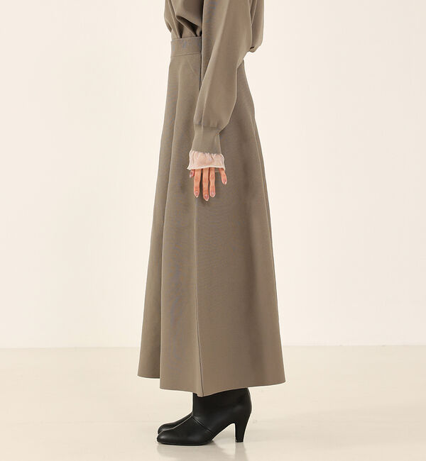 abahouse mavie「ニットフレアースカート」|スカート|