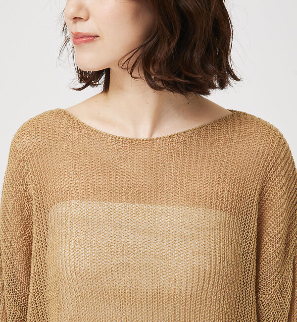 abahouse mavie「リネンライクシアーニット」|ニット・セーター|