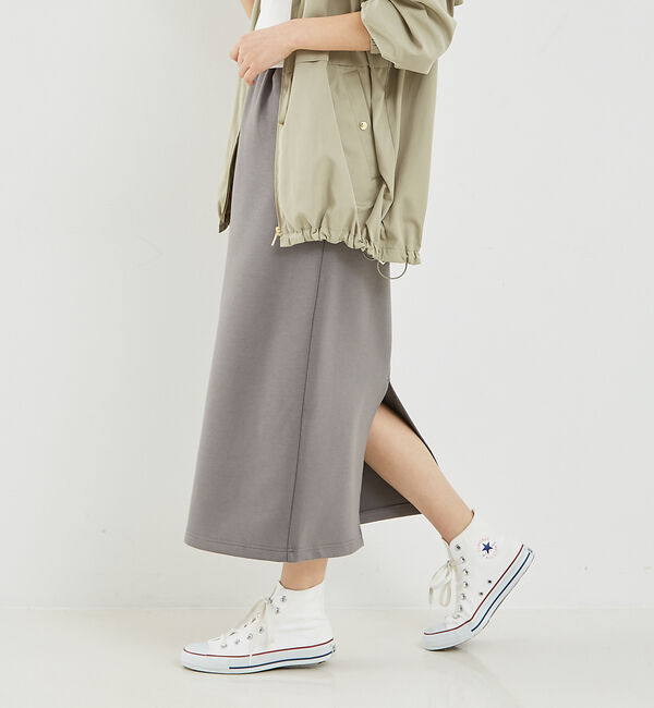 abahouse mavie「【セットアップ対応】シルキーダンボールタイトスカート」|スカート|