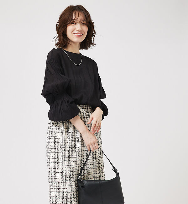 abahouse mavie「キャンディスリーブ2WAYシアーブラウス」|シャツ・ブラウス|