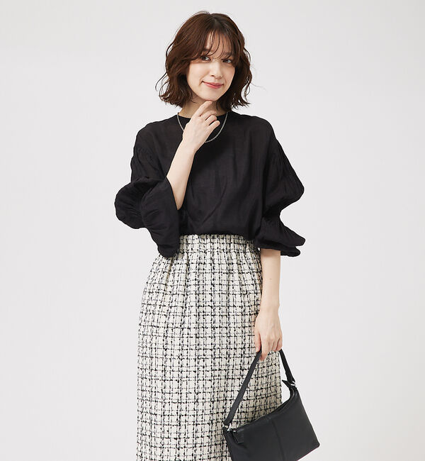 abahouse mavie「キャンディスリーブ2WAYシアーブラウス」|シャツ・ブラウス|