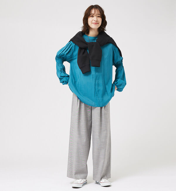 abahouse mavie「キャンディスリーブ2WAYシアーブラウス」|シャツ・ブラウス|