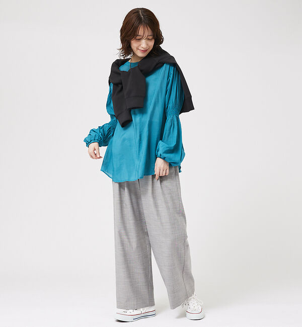 abahouse mavie「キャンディスリーブ2WAYシアーブラウス」|シャツ・ブラウス|