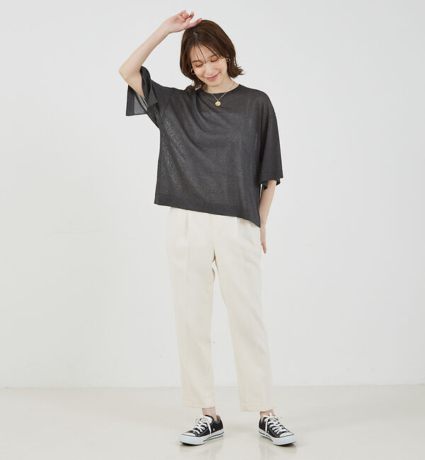 abahouse mavie「シアーニットプルオーバー」|ニット・セーター|