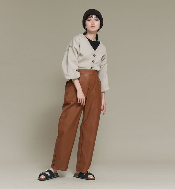 NOMINE「【前後着用可】2WAYセパレートレイヤード風プルオーバーカーディガン」|カーディガン|