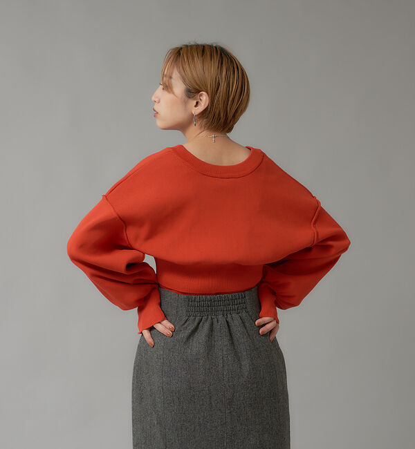 NOMINE「【前後着用可】2WAYセパレートレイヤード風プルオーバーカーディガン」|カーディガン|