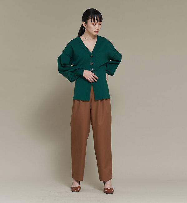 NOMINE「【前後着用可】2WAYセパレートレイヤード風プルオーバーカーディガン」|カーディガン|