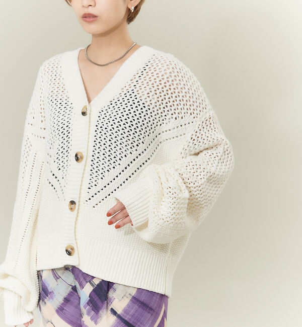 NOMINE「カノコメッシュ2WAYカーディガン」|カーディガン|