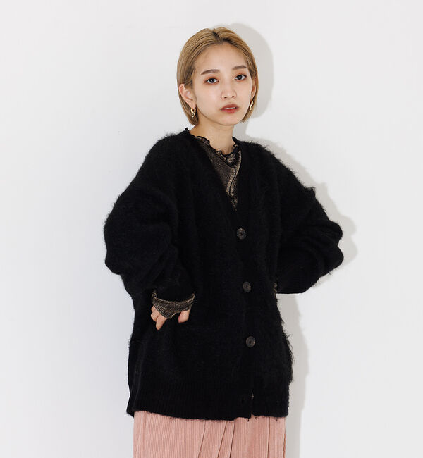 NOMINE「ウール混シャギーカーディガン」|カーディガン|