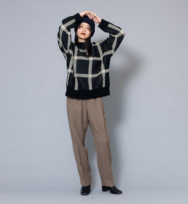 NOMINE「ビックチェックニット」|ニット・セーター|