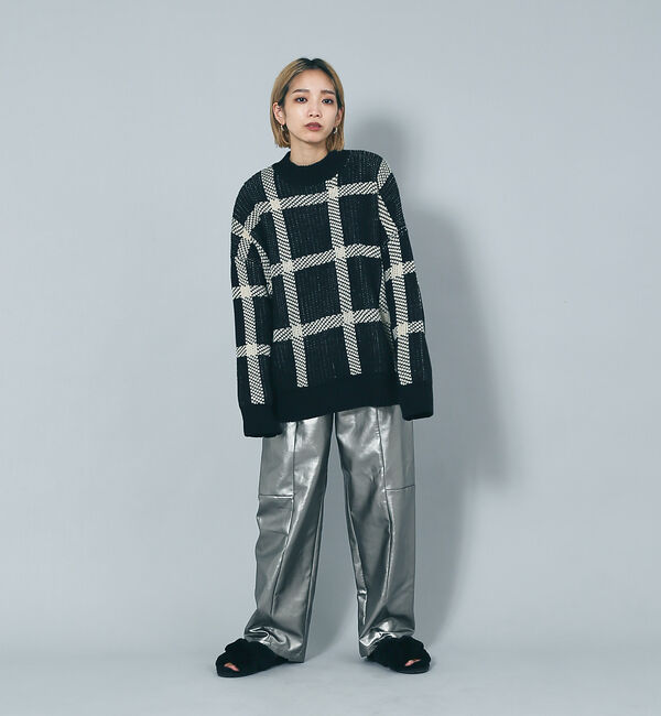 NOMINE「ビックチェックニット」|ニット・セーター|