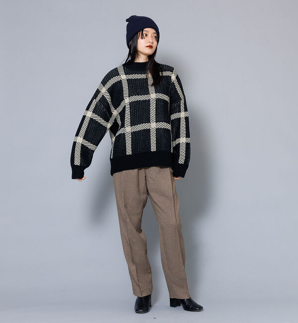 NOMINE「ビックチェックニット」|ニット・セーター|