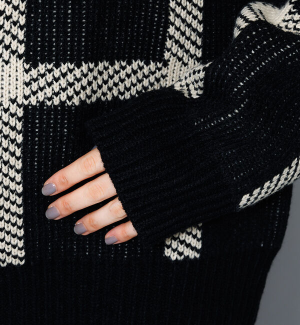 NOMINE「ビックチェックニット」|ニット・セーター|