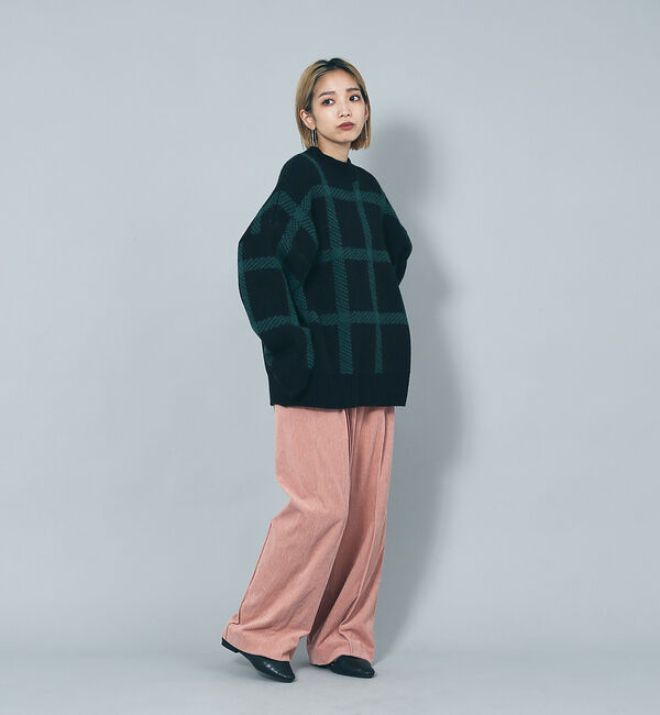 NOMINE「ビックチェックニット」|ニット・セーター|