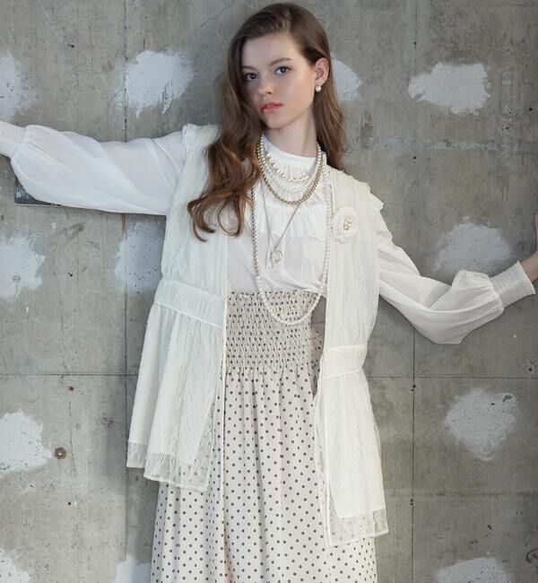 TIARA「ドットプリント2WAYスカート」|スカート|