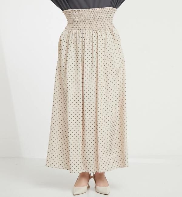 TIARA「ドットプリント2WAYスカート」|スカート|