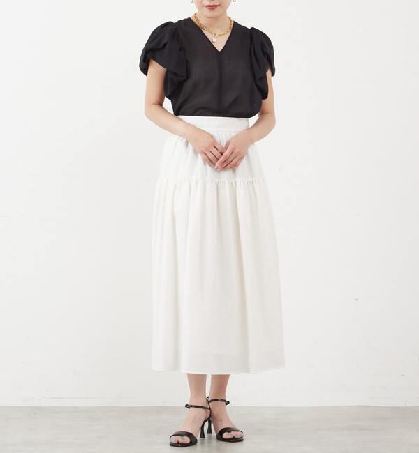 TIARA「バブルスリーブトップス」|シャツ・ブラウス|