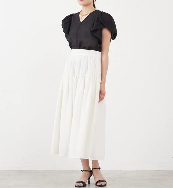 TIARA「バブルスリーブトップス」|シャツ・ブラウス|