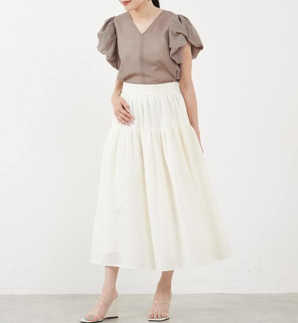 TIARA「バブルスリーブトップス」|シャツ・ブラウス|