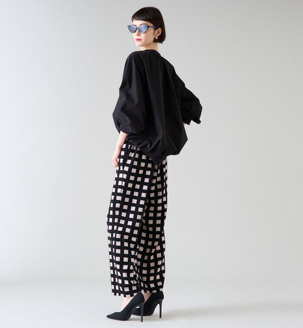 TIARA「ブロックチェックプリントパンツ」|その他|
