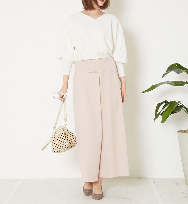 Liesse「巻き風ウエストポイントパンツ」|その他|ピンク