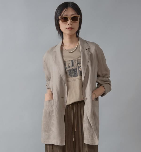 Liesse「リネンライトジャケット」|テーラードジャケット|