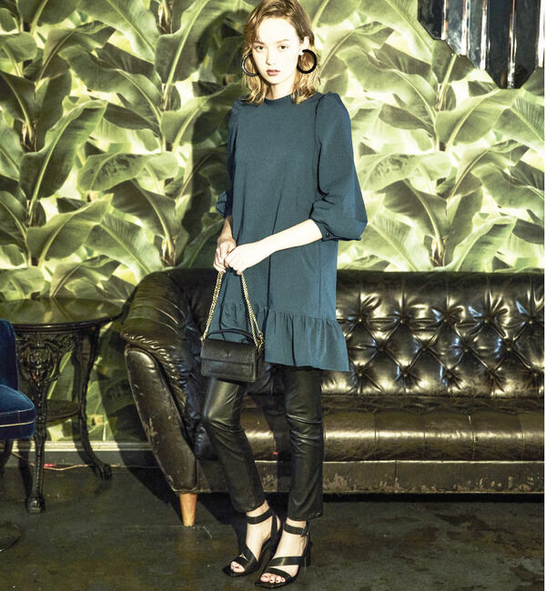 SOFFITTO「ポコポコチェックミニワンピース」|ワンピース|