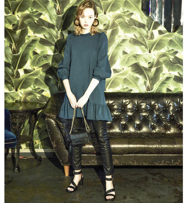 SOFFITTO「ポコポコチェックミニワンピース」|ワンピース|