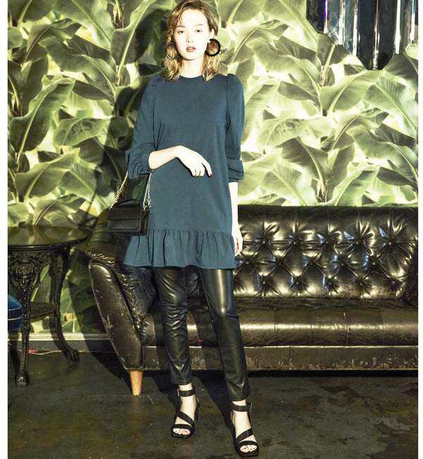 SOFFITTO「ポコポコチェックミニワンピース」|ワンピース|