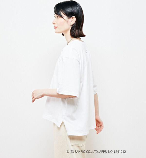 Soffitto「【マイスウィートピアノ＆マイメロディ&times;soffitto】サガラ刺しゅうワッペンTシャツ」|Tシャツ・カットソー|