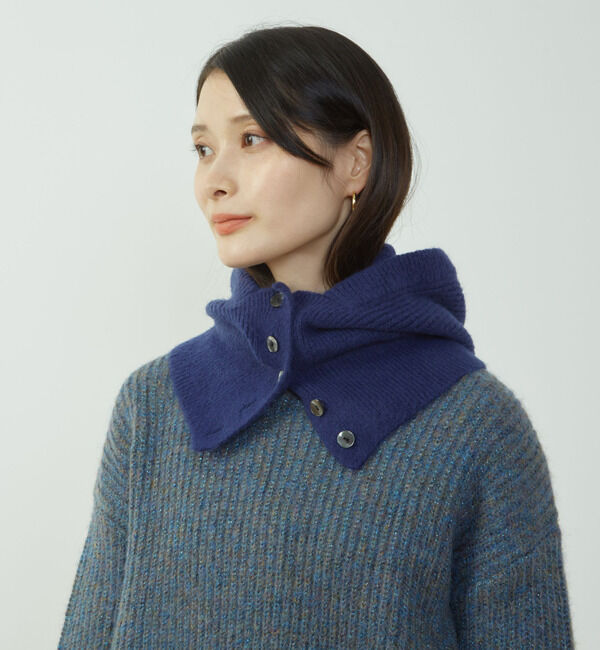 Soffitto「バラクラバニット帽」|ニット帽|ブルー