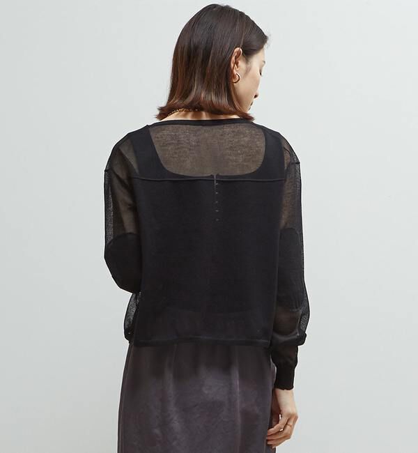 Soffitto「シアーニットオーバーサイズプルオーバー」|ニット・セーター|