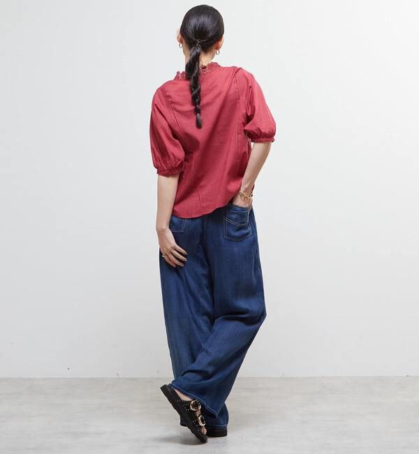 Soffitto「インド綿レース衿ブラウス」|シャツ・ブラウス|