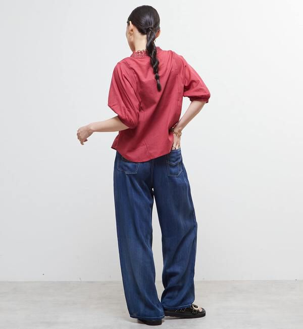 Soffitto「インド綿レース衿ブラウス」|シャツ・ブラウス|